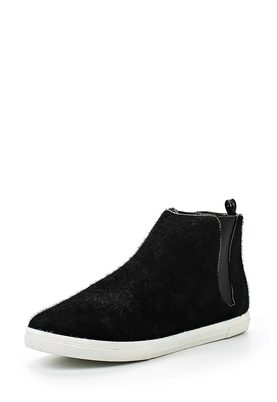 LOST INK  SOFIA SLIP ON HI TOP FAUX PONY
