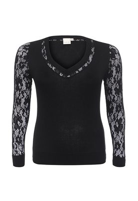 LOST INK PLUS  JUMPER WITH LACE SLEEVES