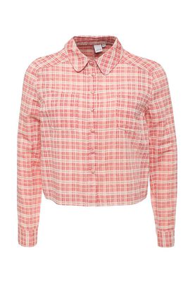 LOST INK  CROP CHECKED SHIRT