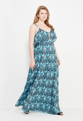 LOST INK  TILE PRINT MAXI
