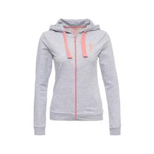 Boxeur Des Rues  LADY HOODED FZIP LOGO PRINT FRONT AND BACK