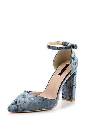 LOST INK  FAWN ANKLE STRAP VELVET COURT