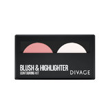 Divage   blush & highlighter Contouring Kit