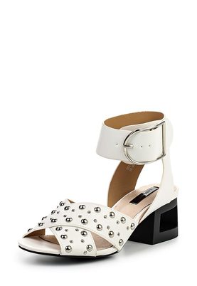 LOST INK  MEGAN STUD BLOCK HEELED SANDAL