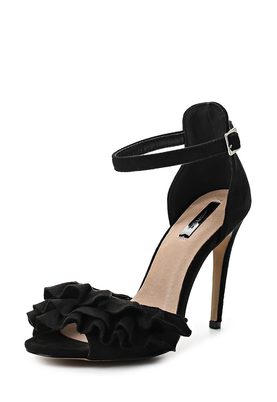 LOST INK  MICHELLE RUFFLE STRAP HEELED SANDAL