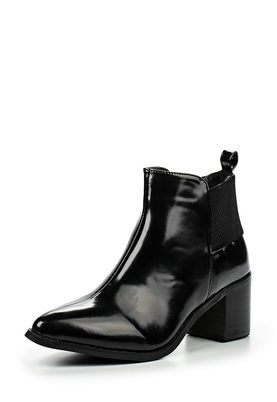 LOST INK  AIMON MID BLOCK HEEL ANKLE BOOT
