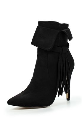 LOST INK  ARELLA FRINGED STILETTO ANKLE BOOT