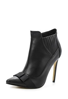 LOST INK  ARDEN BOW FRONT STILETTO ANKLE BOOT