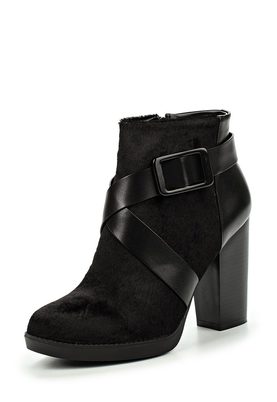 LOST INK  ARIES FAUX PONY ANKLE BOOT