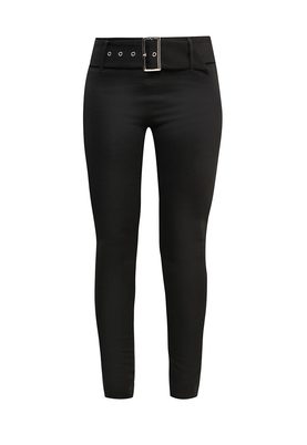 LOST INK PLUS  SKINNY TROUSER IN PONTE WITH WIDE BELT