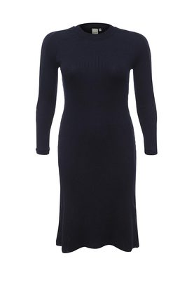 LOST INK PLUS  KNITTED DRESS WITH TWIST SLEEVE
