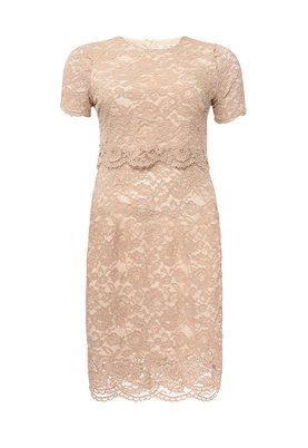 LOST INK PLUS  DOUBLE LAYER LACE PENCIL DRESS