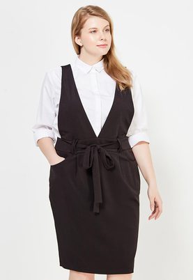 LOST INK PLUS  PINAFORE PENCIL SKIRT