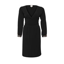 Just Joan  BLOUSON SLEEVE DRESS WITH EMBELLISHED CUFF