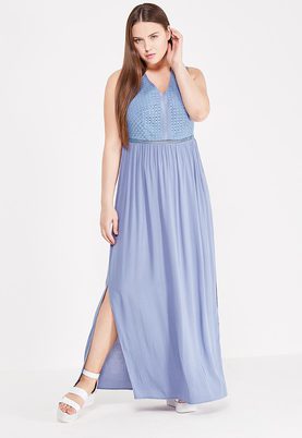 LOST INK PLUS  BRODERIE TOP MAXI DRESS